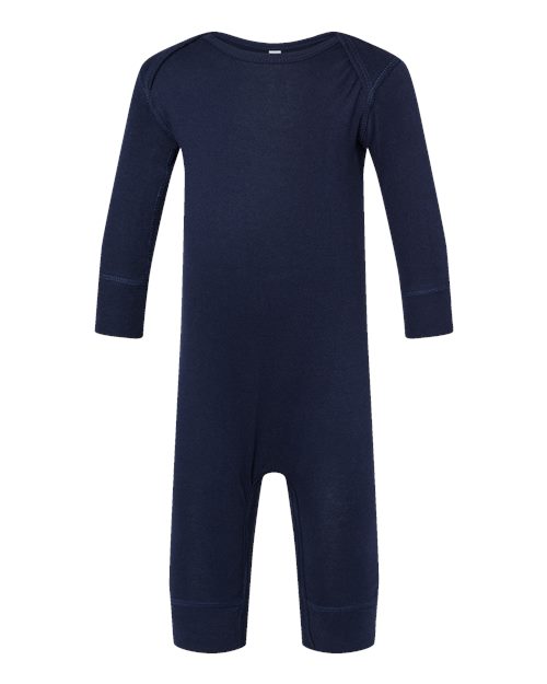Rabbit Skins 4412 Infant Long Legged Baby Rib Bodysuit