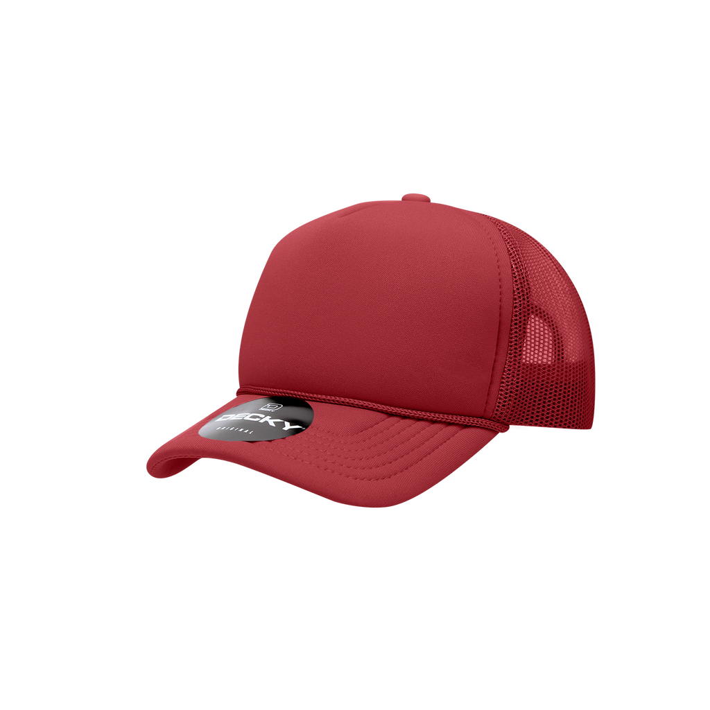 Decky 7010 Youth 5 Panel Mid Profile Structured Foam Trucker