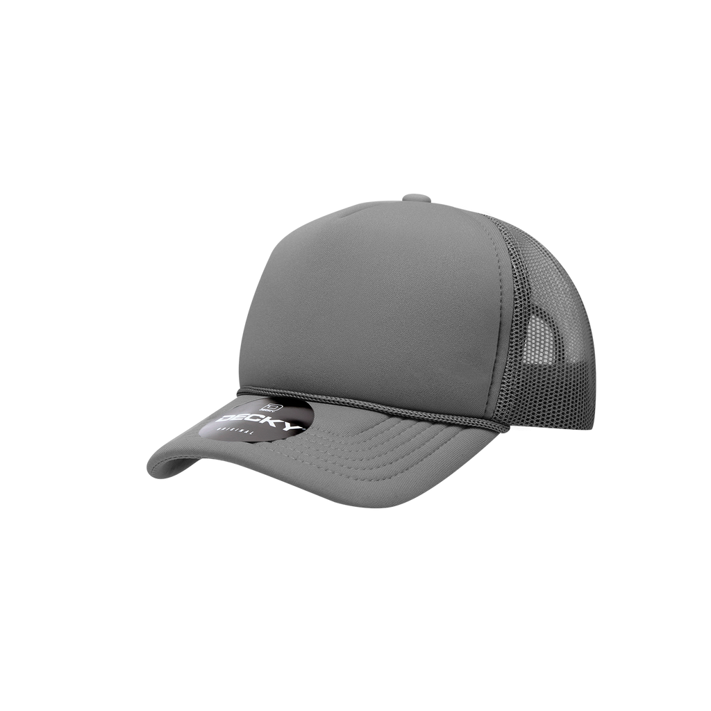 Decky 7010 Youth 5 Panel Mid Profile Structured Foam Trucker
