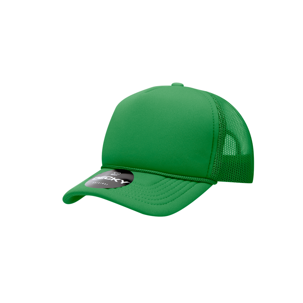 Decky 7010 Youth 5 Panel Mid Profile Structured Foam Trucker