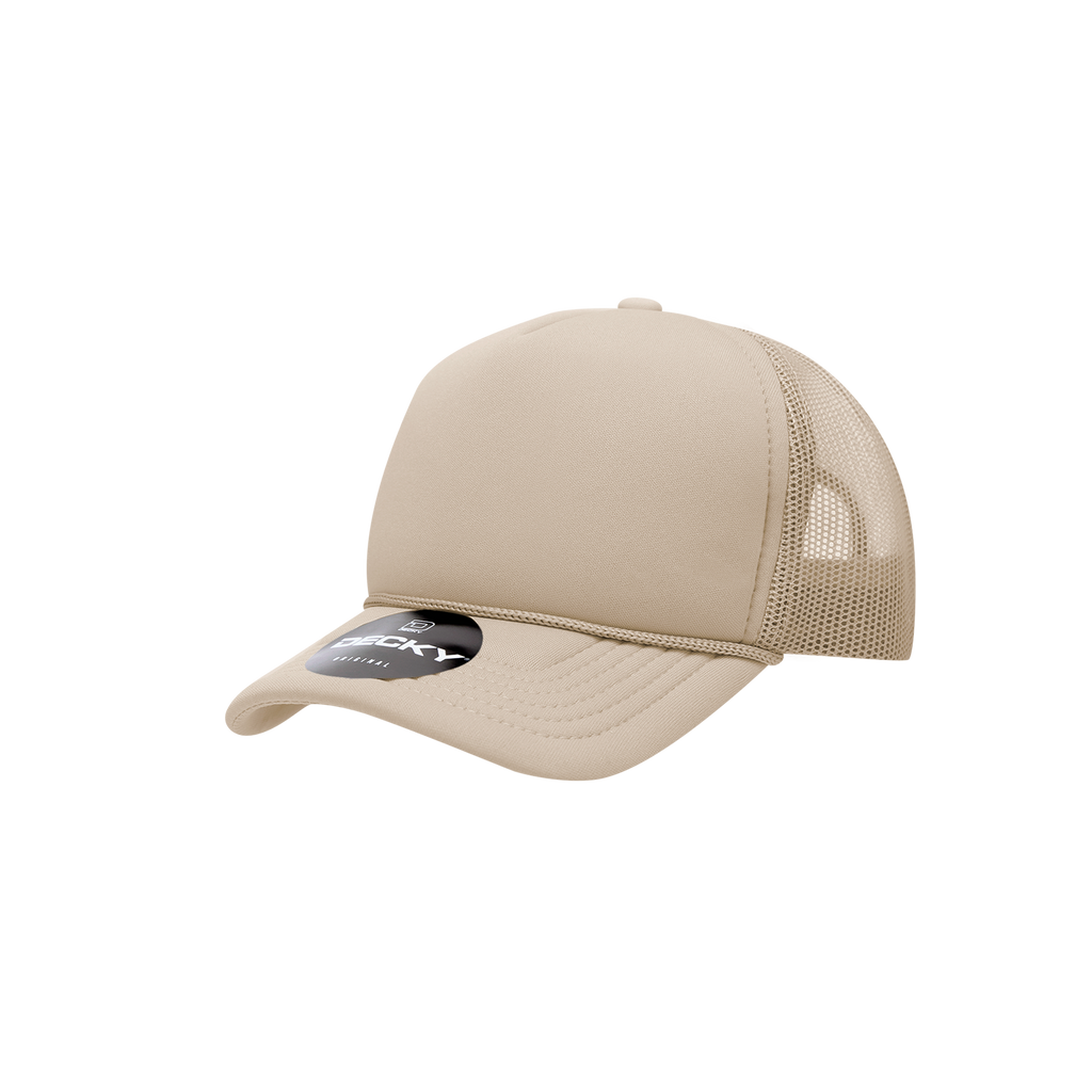 Decky 7010 Youth 5 Panel Mid Profile Structured Foam Trucker