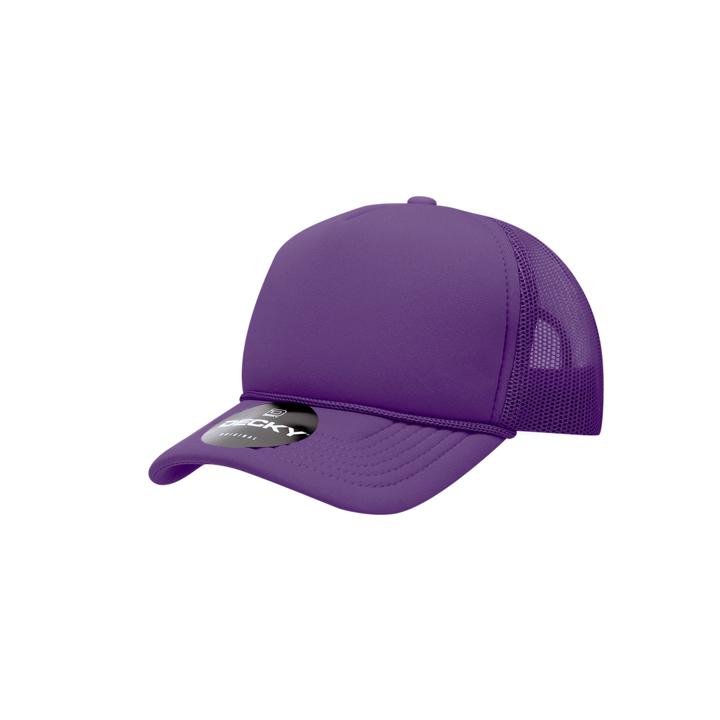 Decky 7010 Youth 5 Panel Mid Profile Structured Foam Trucker