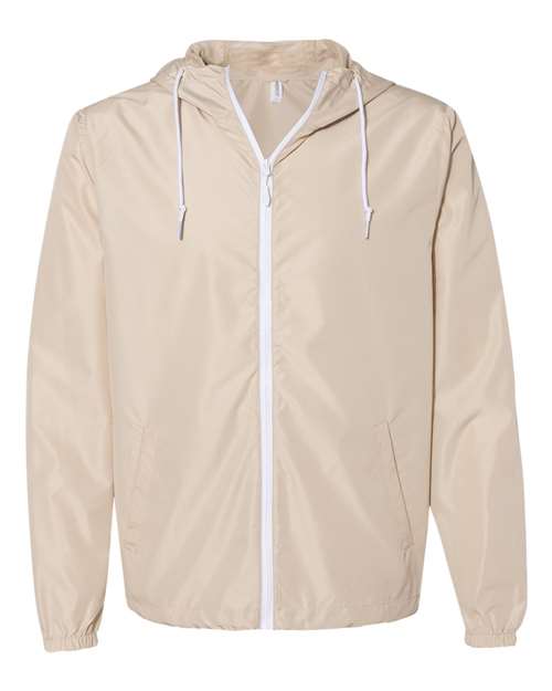Independent Trading Co. EXP54LWZ Men's Lightweight Windbreaker Full-Zip Jacket
