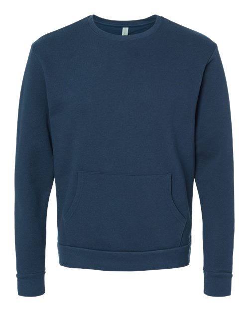 Next Level 9001 Unisex Santa Barbara Pocket Crewneck Sweatshirt