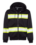 Kishigo B310-313 Men's EV Series® Enhanced Visibility Full-Zip Hooded Sweatshirt