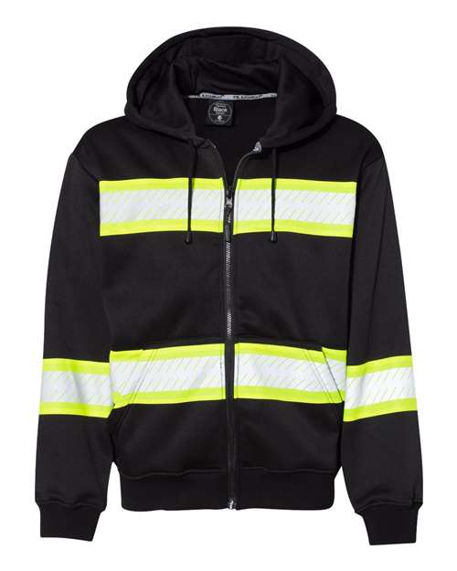 Kishigo B310-313 Men's EV Series® Enhanced Visibility Full-Zip Hooded Sweatshirt