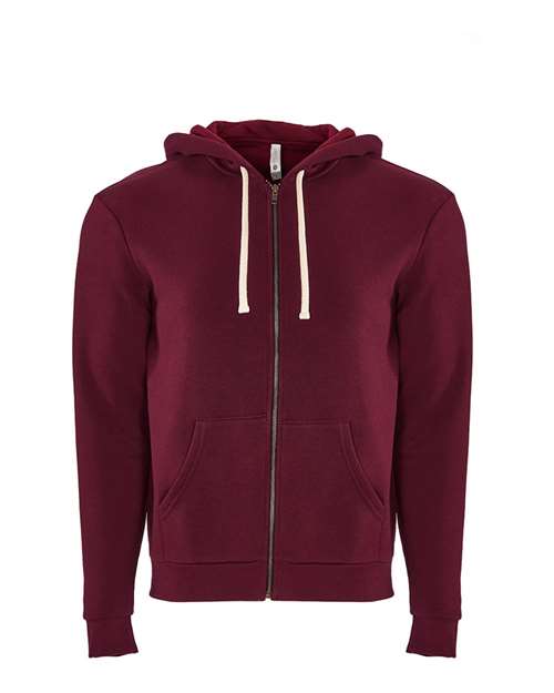 Next Level 9602 Unisex Santa Barbara Full-Zip Hoodie Sweatshirt