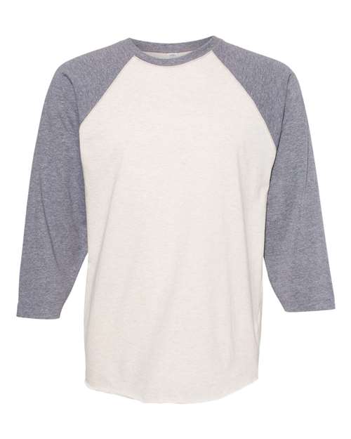 LAT 6930 Unisex Baseball Fine Jersey Three-Quarter Sleeve Tee