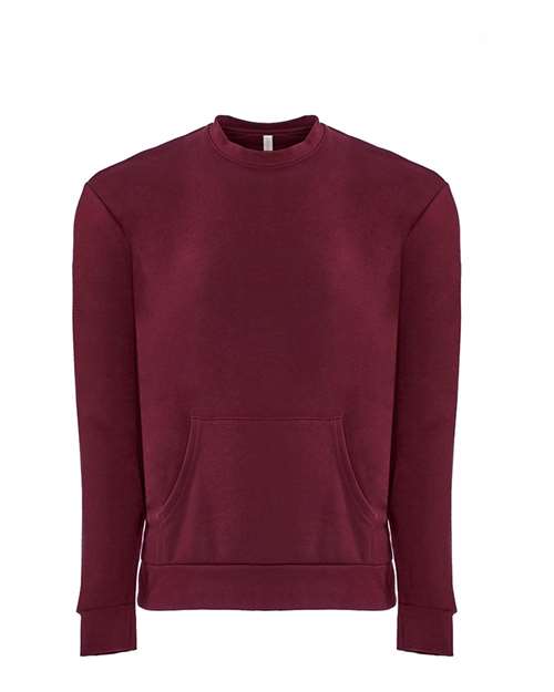 Next Level 9001 Unisex Santa Barbara Pocket Crewneck Sweatshirt