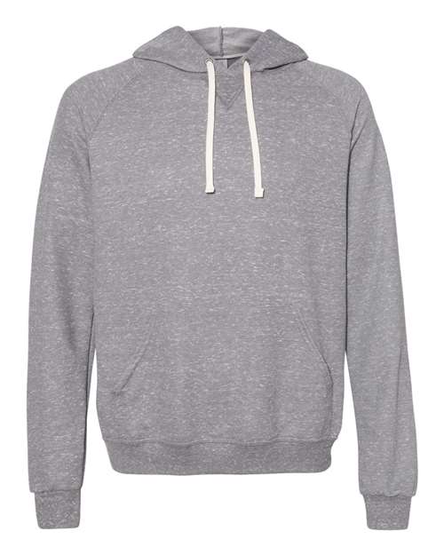 JERZEES 90MR Unisex Snow Heather French Terry Raglan Hooded Sweatshirt