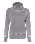 J. America 8930 Women’s Zen Fleece Cowl Neck Sweatshirt