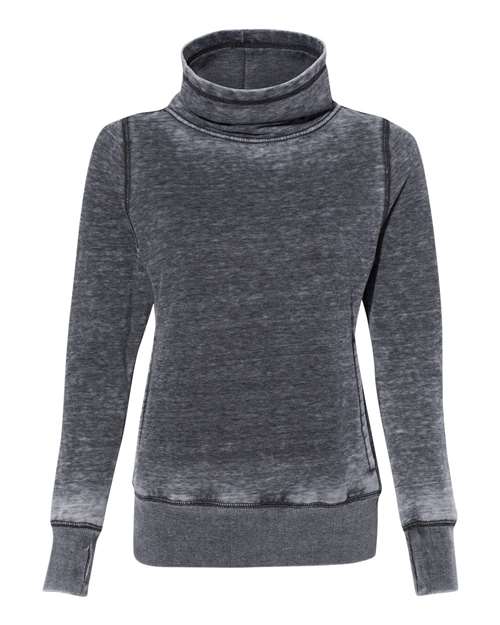 J. America 8930 Women’s Zen Fleece Cowl Neck Sweatshirt