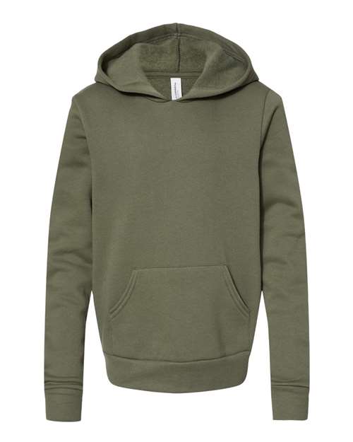 BELLA + CANVAS 3719Y Youth Sponge Fleece Hoodie Sweatshirt