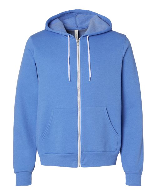 BELLA + CANVAS 3739 Unisex Sponge Fleece Full-Zip Hoodie Sweatshirt