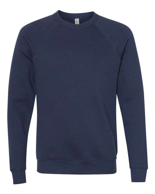 BELLA + CANVAS 3901 Unisex Sponge Fleece Raglan Crewneck Sweatshirt