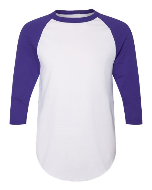 Augusta Sportswear 4420 Unisex Three-Quarter Raglan Sleeve Baseball Jersey T-Shirt