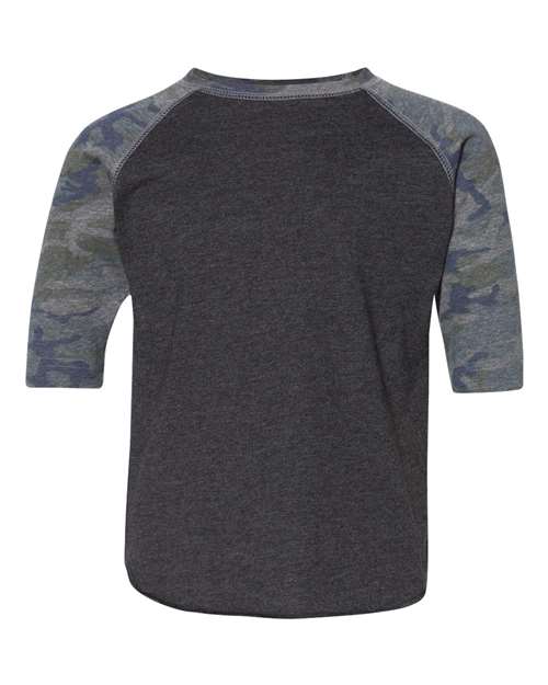 Rabbit Skins 3330 Toddler Baseball Fine Jersey Three-Quarter Sleeve Tee