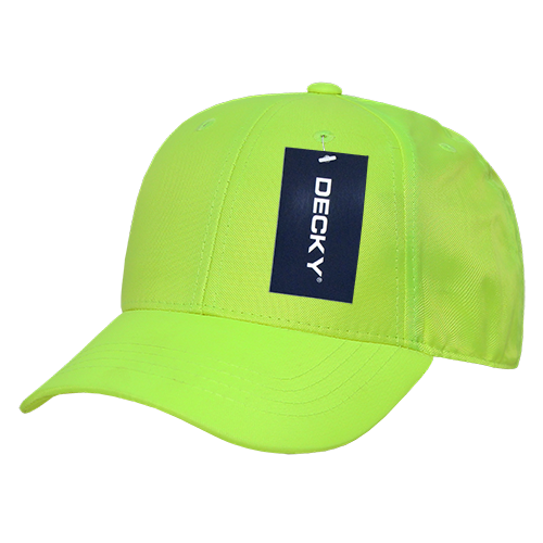 Decky 761 6 Panel Low Profile Structured Neon Cap