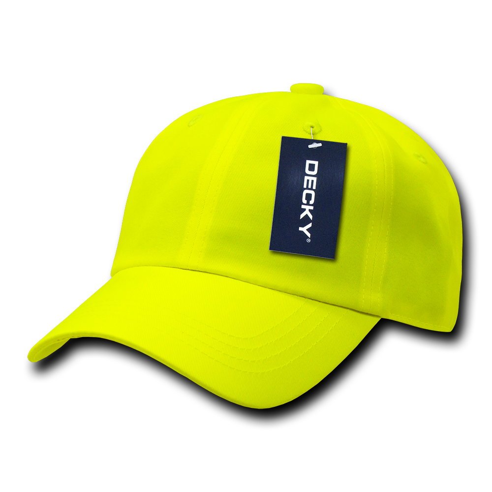 Decky 761 6 Panel Low Profile Structured Neon Cap