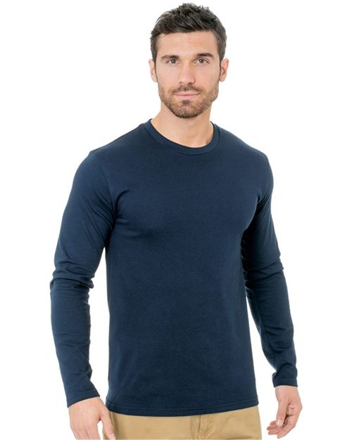 Bayside 9550 Unisex Fine Jersey Long Sleeve T-Shirt