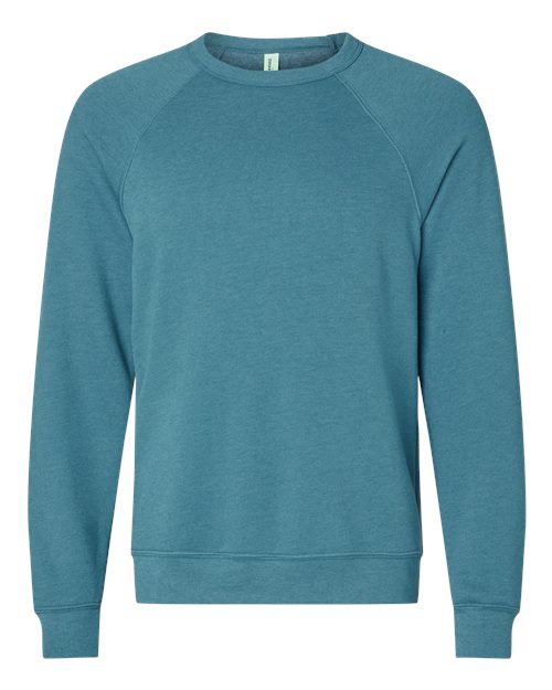 BELLA + CANVAS 3901 Unisex Sponge Fleece Raglan Crewneck Sweatshirt