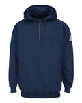 Bulwark SEH8 Men's Flame Resistant Quarter-Zip Hooded Sweatshirt