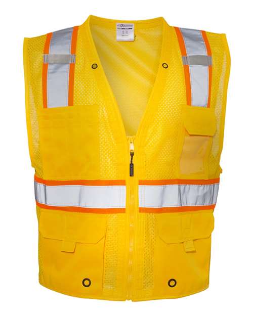 Kishigo B100-111 Unisex EV Series® Enhanced Visibility Multi-Pocket Mesh Vest