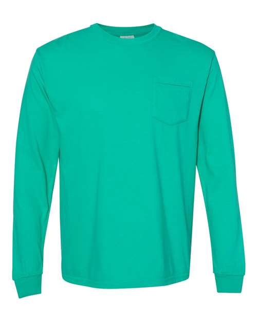 Comfort Colors 4410 Unisex Garment-Dyed Heavyweight Long Sleeve Pocket T-Shirt
