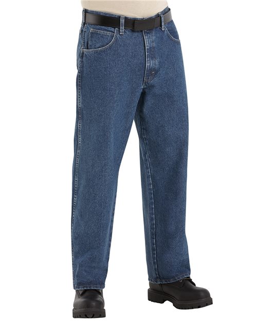 Bulwark PEJ6 Men's Stone Washed Loose Fit Denim Jean