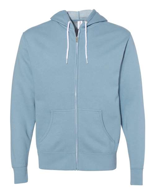 Independent Trading Co. AFX90UNZ Unisex Lightweight Full-Zip Hooded Sweatshirt