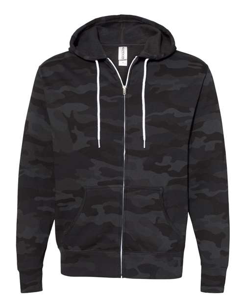 Independent Trading Co. AFX90UNZ Unisex Lightweight Full-Zip Hooded Sweatshirt