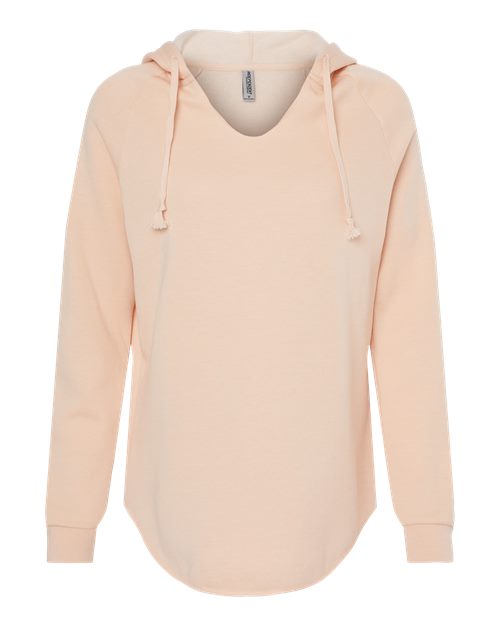 Independent Trading Co. PRM2500 Women’s Lightweight California Wave Wash Hooded Sweatshirt