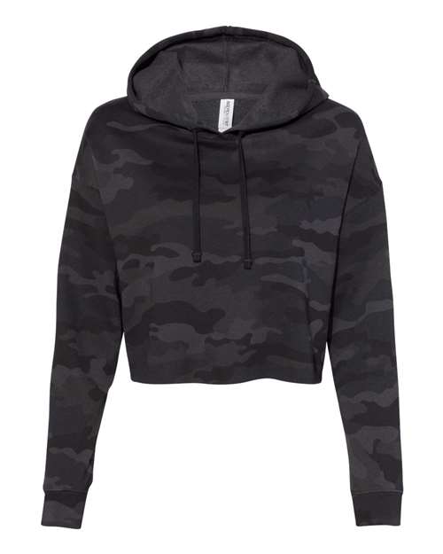 Independent Trading Co. AFX64CRP Women’s Lightweight Crop Hooded Sweatshirt