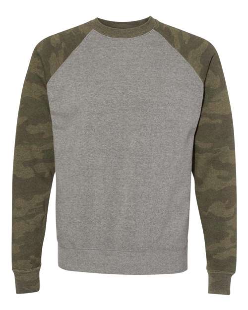 Independent Trading Co. PRM30SBC Unisex Special Blend Raglan Crewneck Sweatshirt