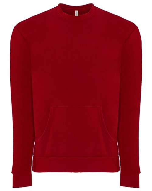 Next Level 9001 Unisex Santa Barbara Pocket Crewneck Sweatshirt