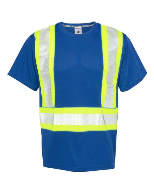 Kishigo B200-204 Unisex EV Series® Enhanced Visibility Contrast Pocket T-Shirt