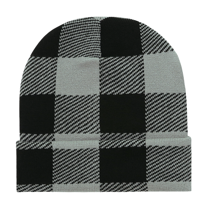 Decky 8027 Long Plaid Beanie
