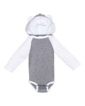 Rabbit Skins 4418 Infant Fine Jersey Character Hooded Long Sleeve Bodysuit with Ears