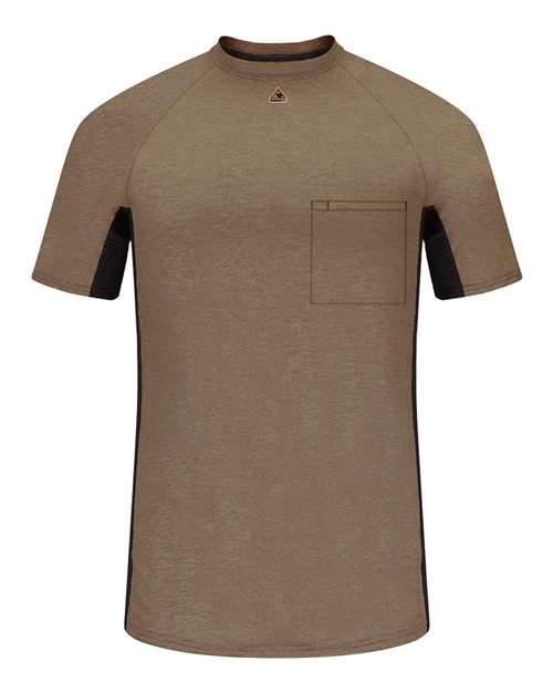 Bulwark MPS4 Men's FR Two-Tone Base Layer with Concealed Chest Pocket- EXCEL FR