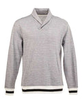J. America 8704 Men's Peppered Fleece Shawl Collar Sweatshirt