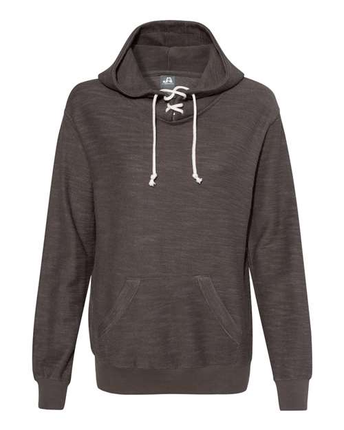 J. America 8694 Women’s French Terry Sport Lace Scuba Hooded Sweatshirt