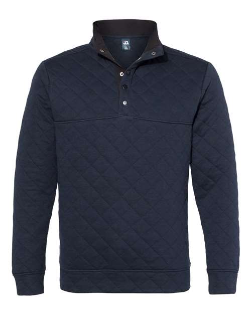J. America 8890 Men's Quilted Half-Snap Pullover