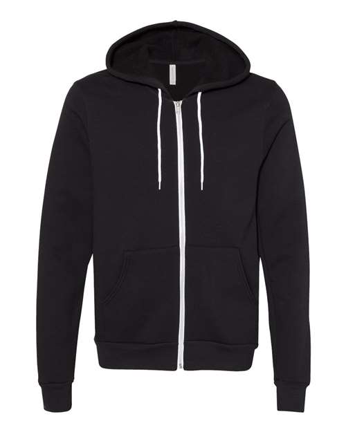 BELLA + CANVAS 3739 Unisex Sponge Fleece Full-Zip Hoodie Sweatshirt