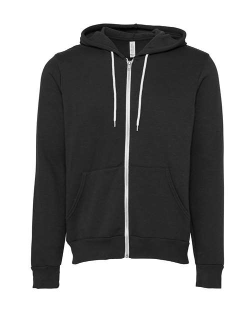 BELLA + CANVAS 3739 Unisex Sponge Fleece Full-Zip Hoodie Sweatshirt