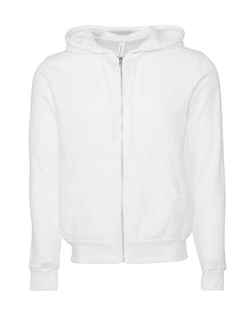 BELLA + CANVAS 3739 Unisex Sponge Fleece Full-Zip Hoodie Sweatshirt