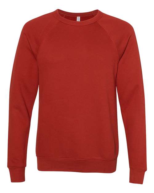 BELLA + CANVAS 3901 Unisex Sponge Fleece Raglan Crewneck Sweatshirt