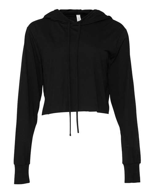 BELLA + CANVAS 8512 Women’s Triblend Crop Long Sleeve Hoodie Tee