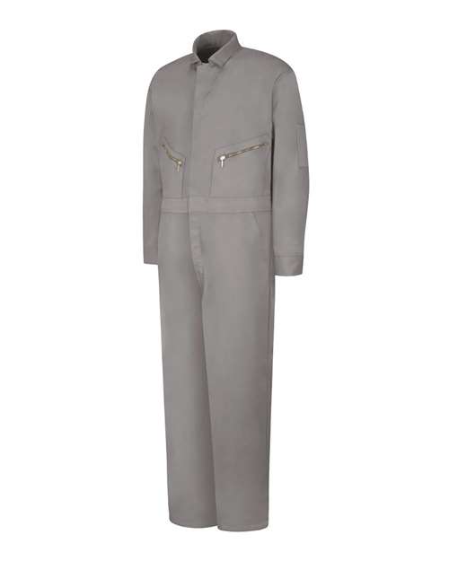 Red Kap CC18EXT Men's Extended Sizes Zip-Front Cotton Coverall