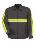 Red Kap JT50ENT Men's Tall Enhanced Visibility Perma-Lined Panel Jacket