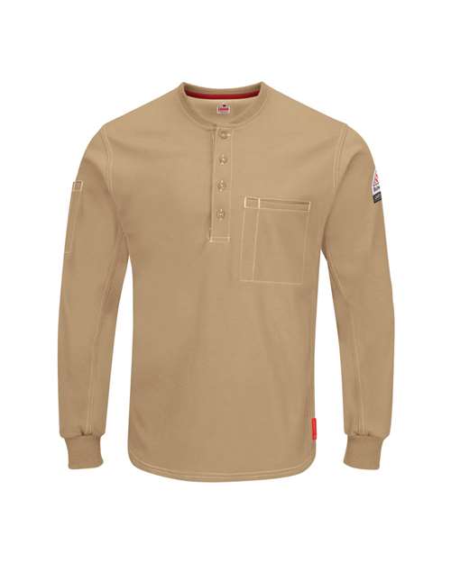 Bulwark QT40T Men's Tall iQ Series® Plus Long Sleeve Henley